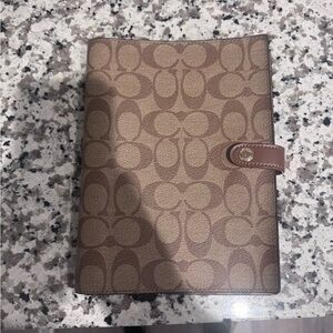 Coach Brown Leather Strap with Gold Button